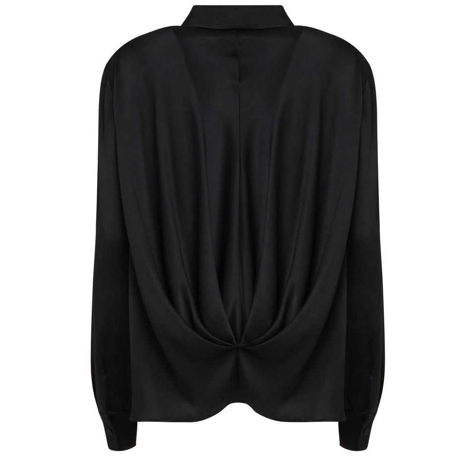 Camicia in tessuto nera