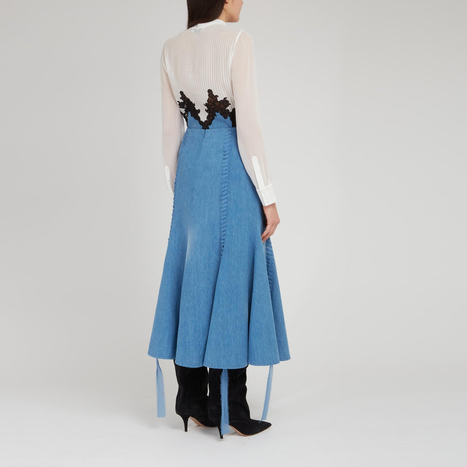 "Kheti" multicolor cotton and linen sweater