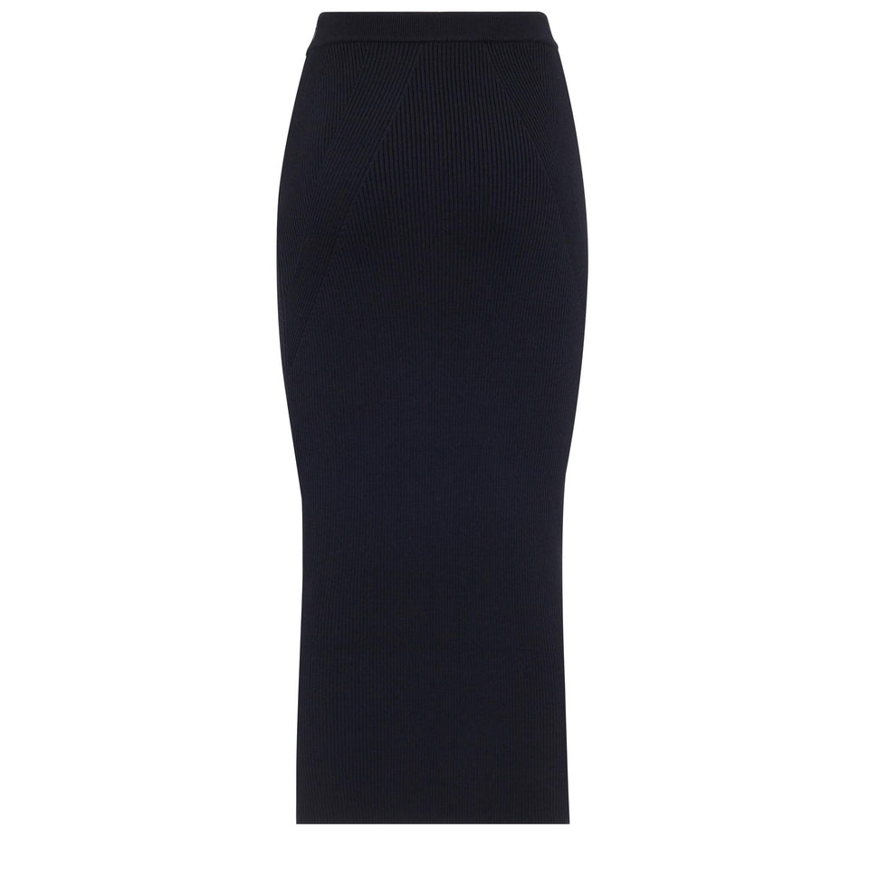 Gonna a tubino in tessuto nera