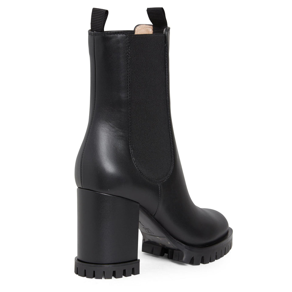 Stivaletto in pelle nero G73168 70RIC-VGIBLACK GIANVITO ROSSI