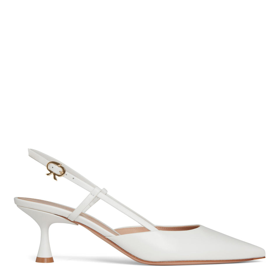 Decolletè "Ascent" in pelle bianche G95332 55LACVITBIAN GIANVITO ROSSI