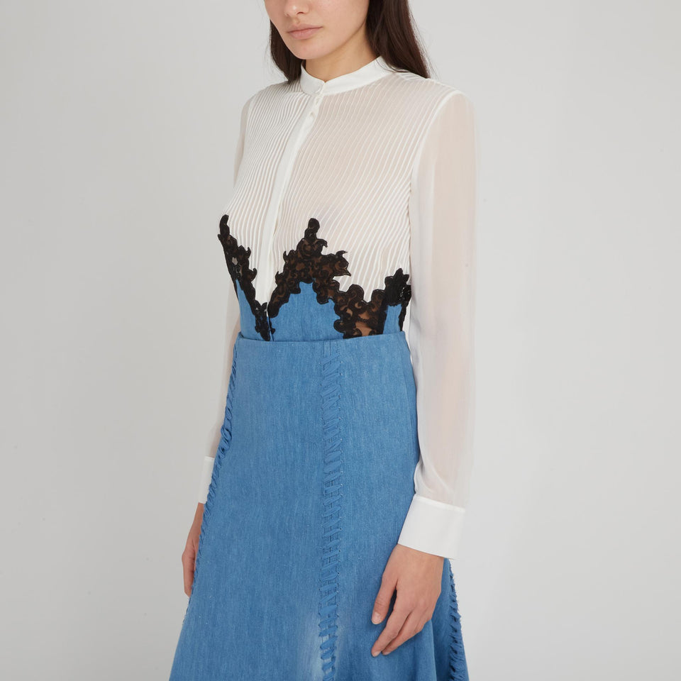 "Kheti" multicolor cotton and linen sweater