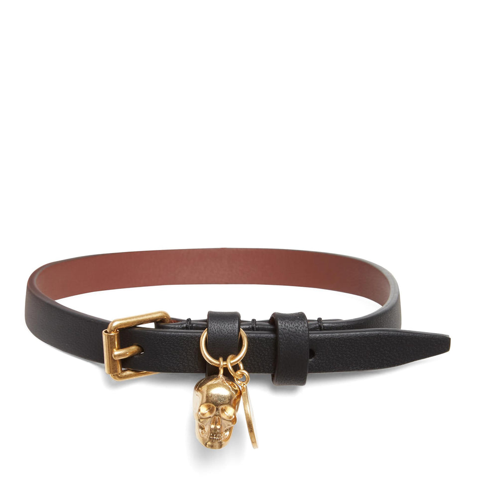 Bracciale in cuoio nero