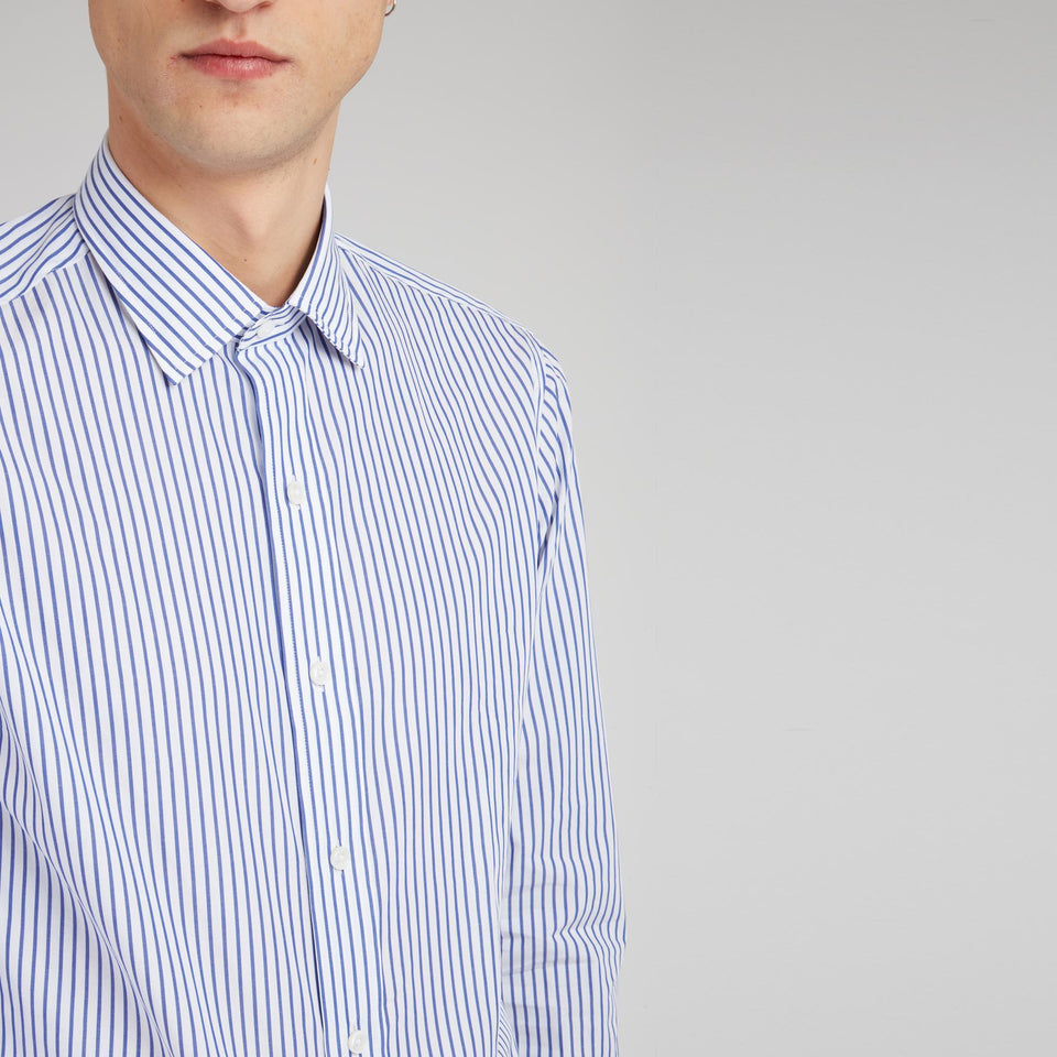 Camicia in cotone blu - GIO MORETTI