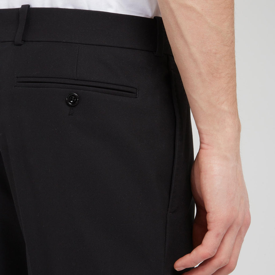 Pantalone sartoriale in lana nero