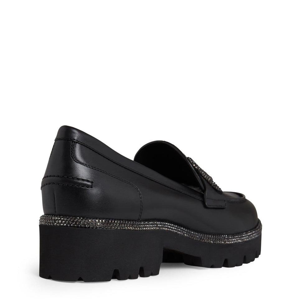 Mocassino in pelle nero C11900-025 0001V213BLACK RENE CAOVILLA