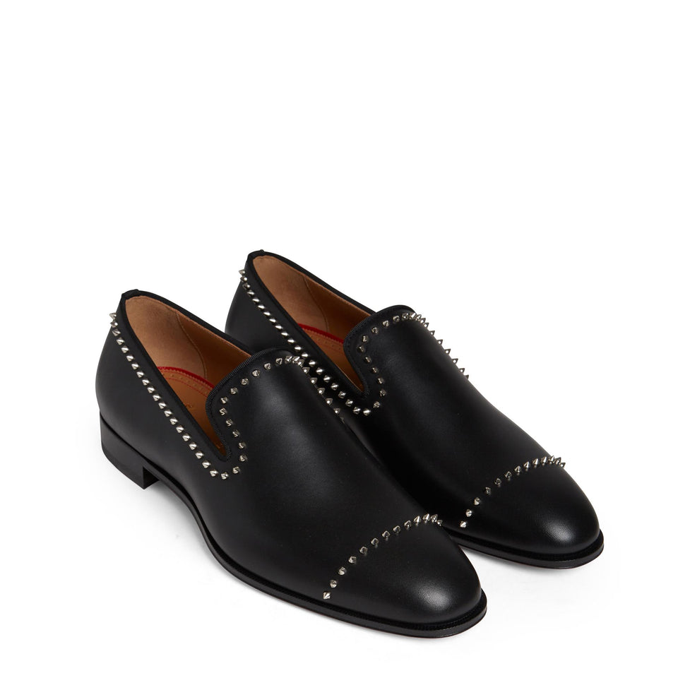 Mocassino ''Dandy Cloo'' in pelle nero 1230922 BK65 CHRISTIAN LOUBOUTIN