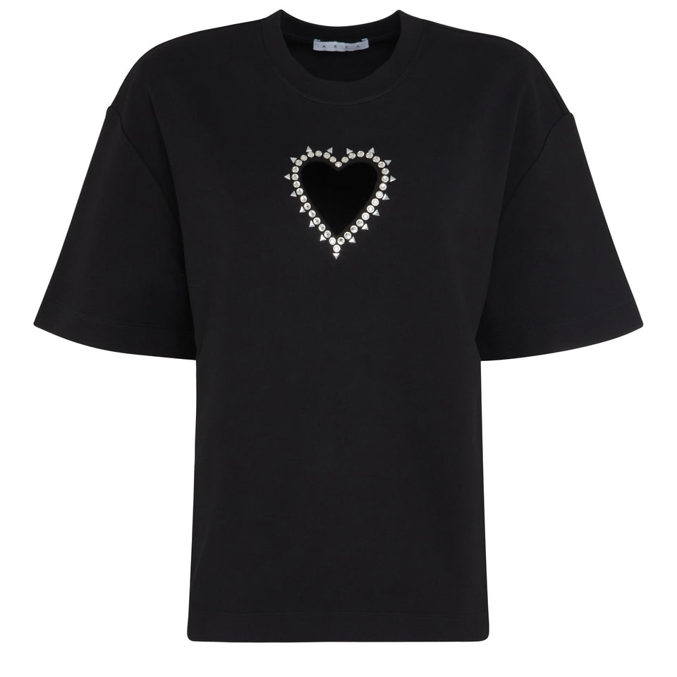 T-shirt in tessuto nera