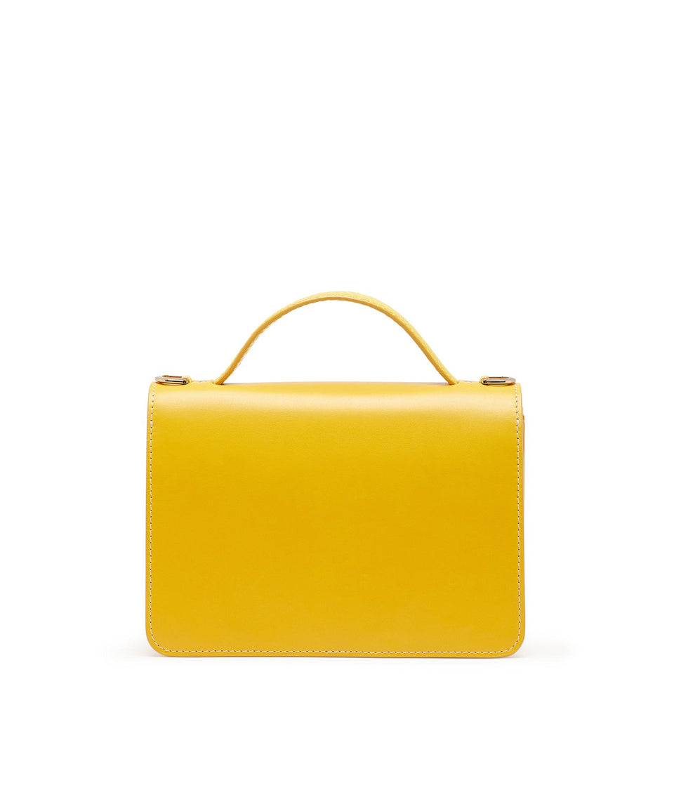 Borsa ''Trebbia 26'' in pelle gialla