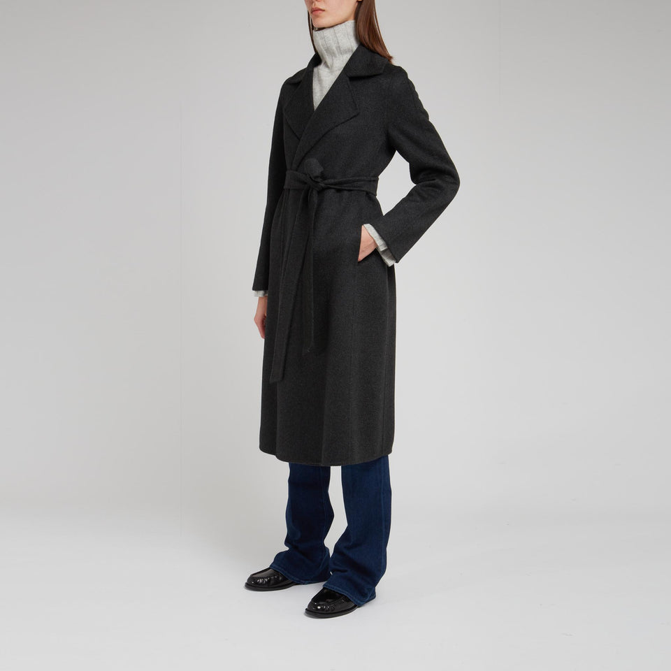 Gray cashmere coat