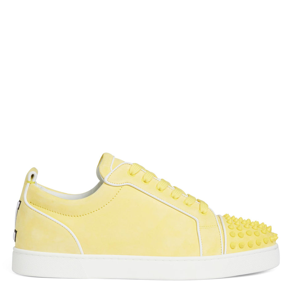 Sneakers ''Varsijunior Spikes'' in suede gialle 1230410 Y308 CHRISTIAN LOUBOUTIN
