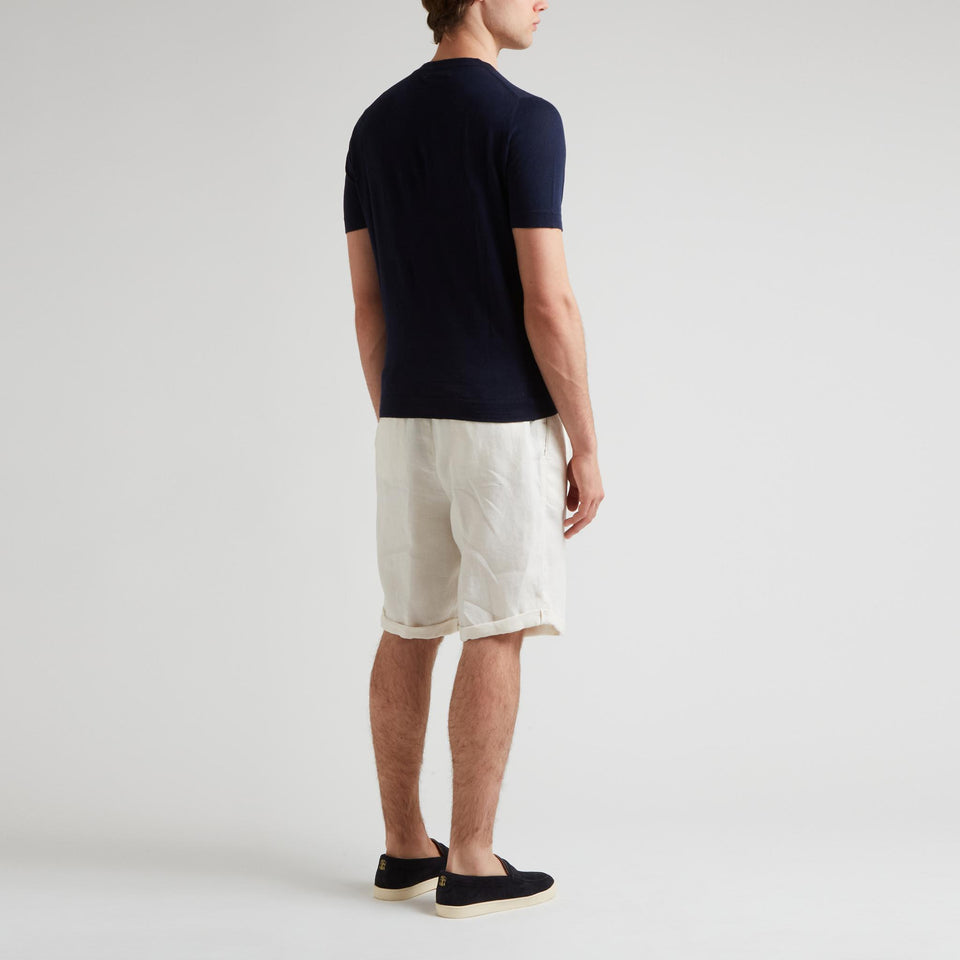 Maglia in cashmere blu