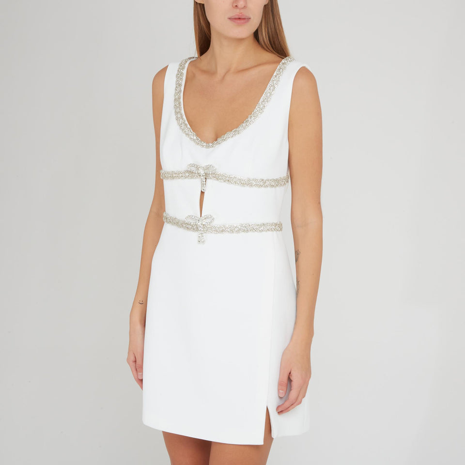 Abito in tessuto bianco