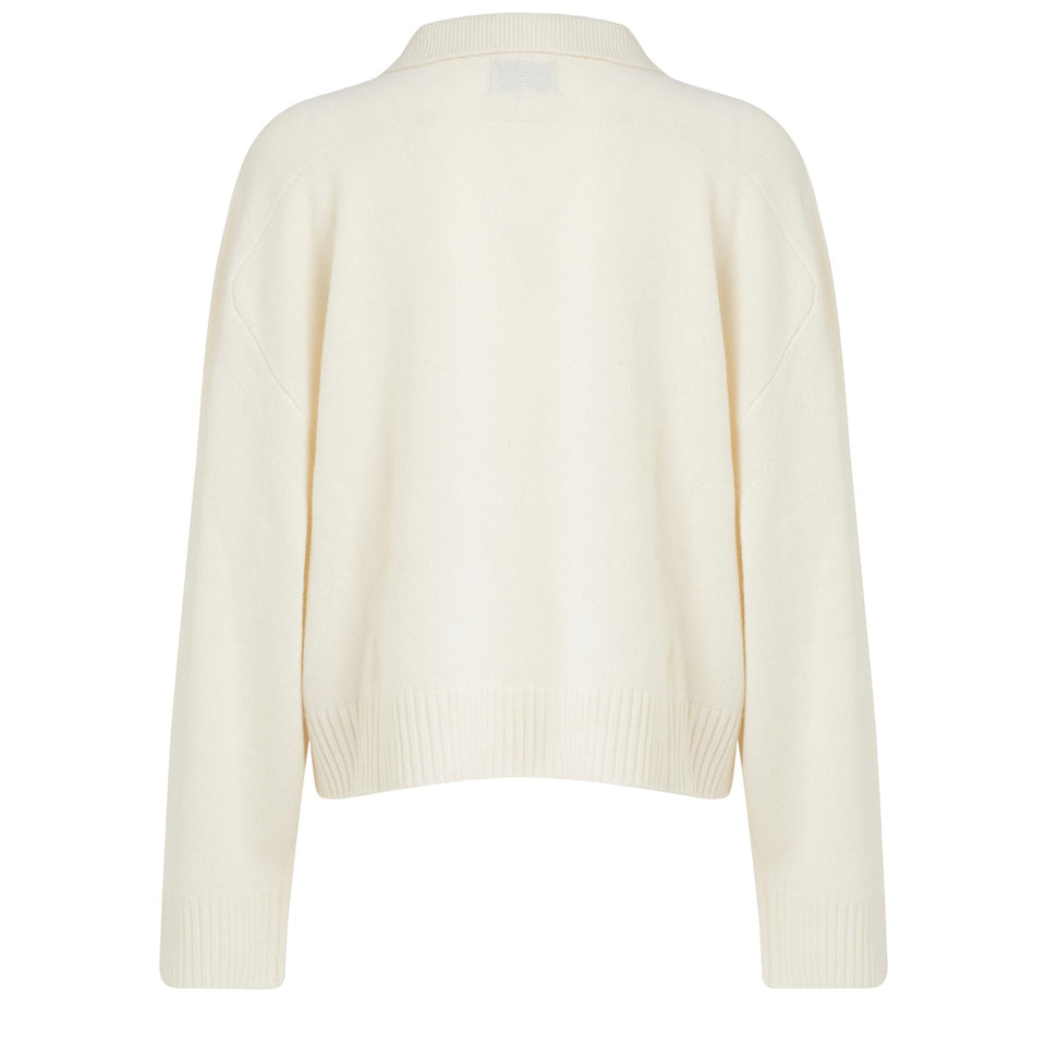 Maglia "Homere" in cashmere bianca