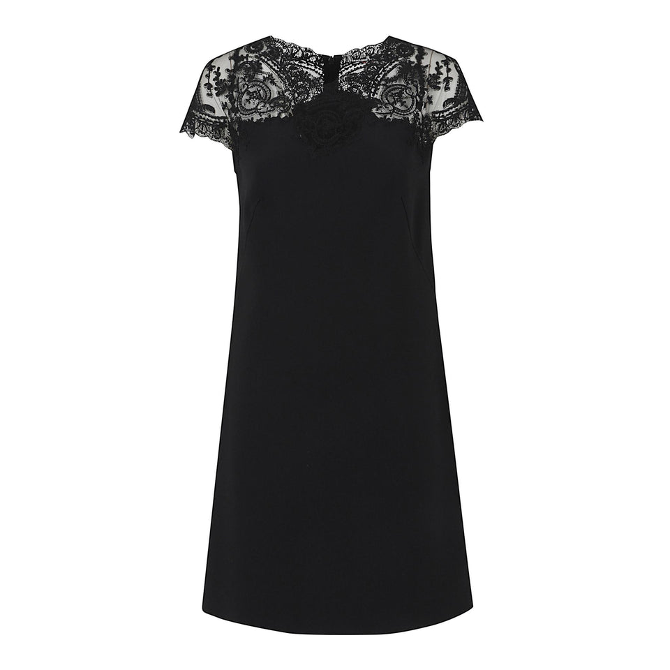 Abito in tessuto nero D472Q778 APILM95708 ERMANNO SCERVINO