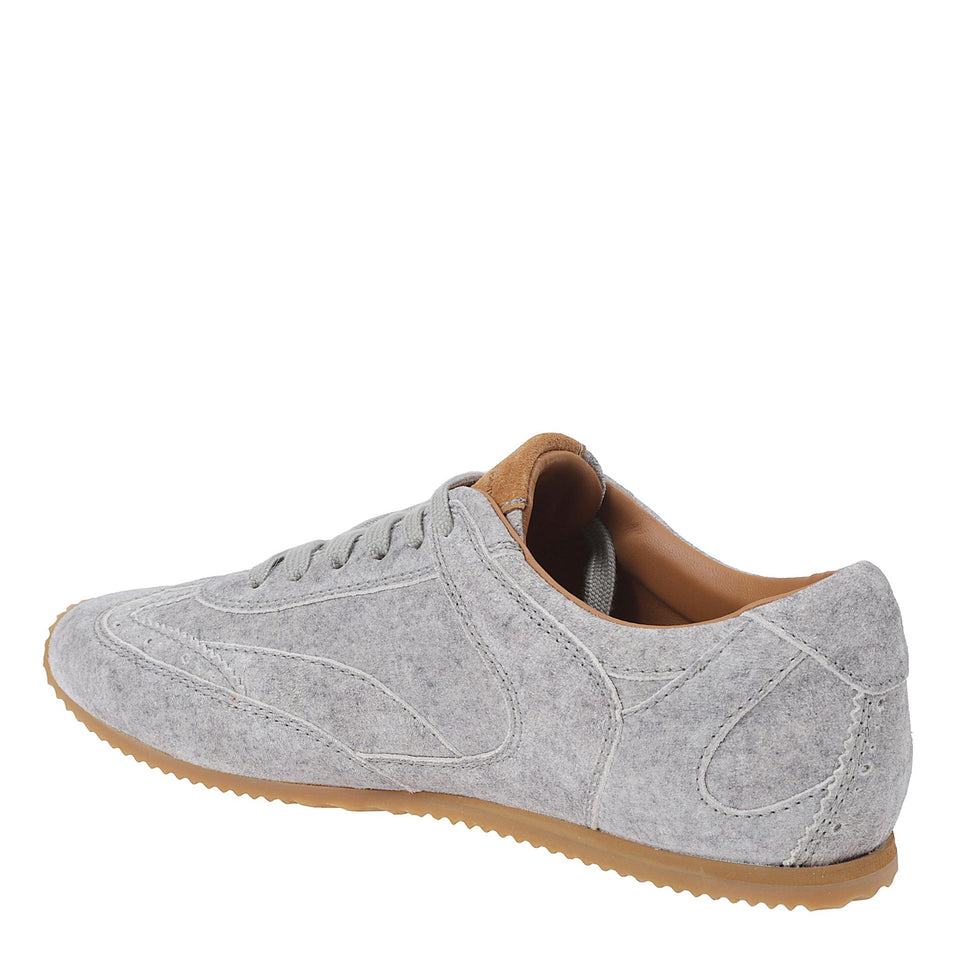 Sneakers in suede grigie D478Z400 JTIS4717 ERMANNO SCERVINO