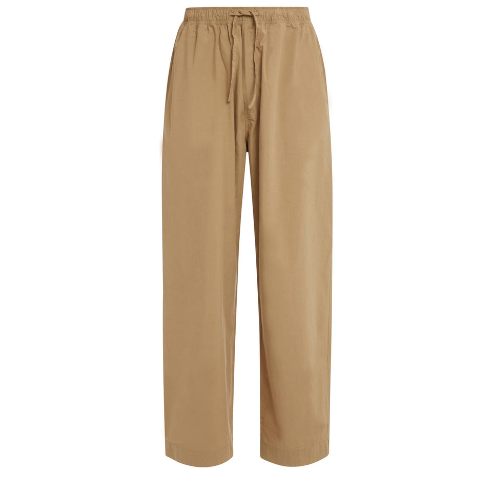 Pantalone in cotone beige