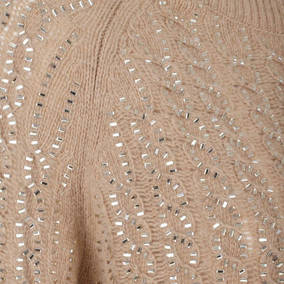 Maglia in lana beige D475M701 CTBBW51213 ERMANNO SCERVINO