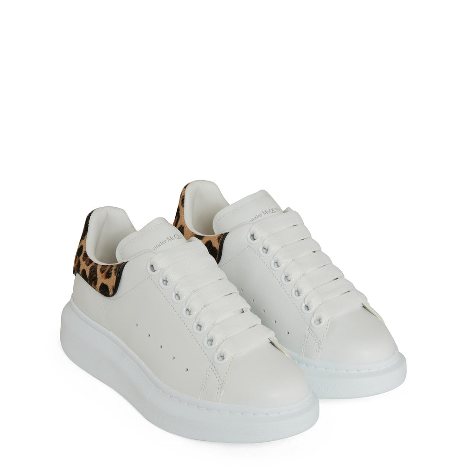 Sneakers oversize in pelle bianca 718139 WIFTI9316 ALEXANDER MCQUEEN