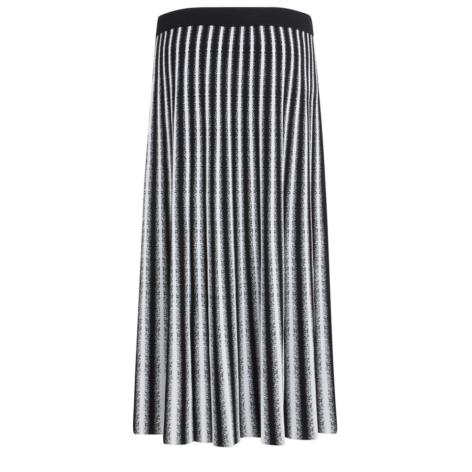 "Soho" skirt in black and white fabric