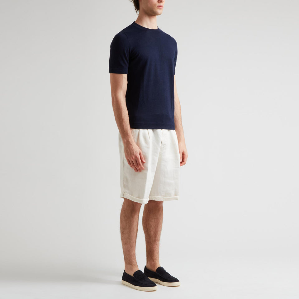 Maglia in cashmere blu