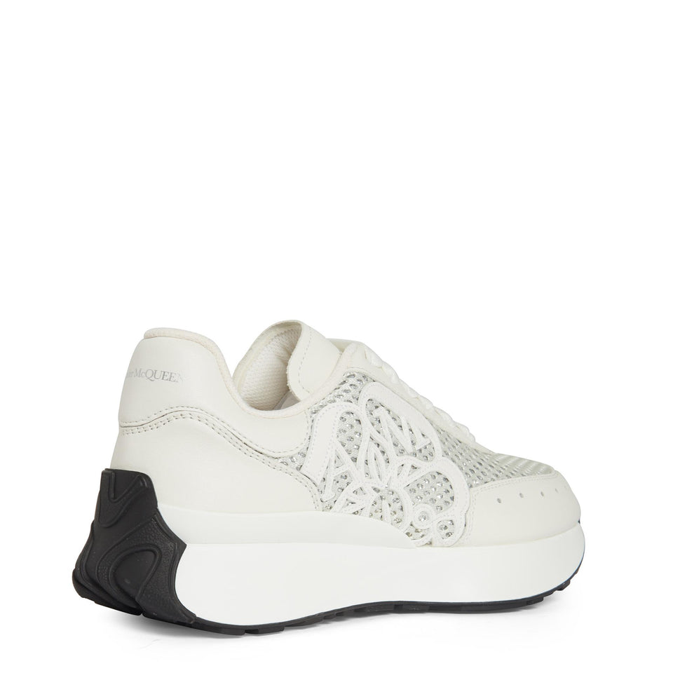 Sneakers ''Sprint Runner'' in pelle bianca 687996 W4UT18389 ALEXANDER MCQUEEN