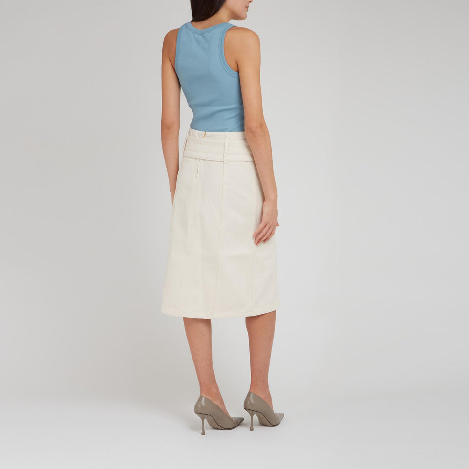 Canotta "Birke" in cotone azzurra