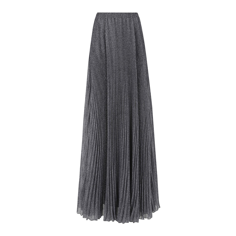 Gonna plissettata in tessuto grigia D472O345 VJRS4715 ERMANNO SCERVINO