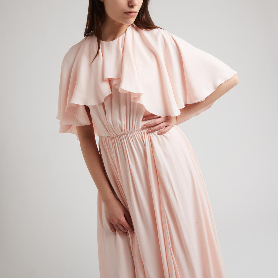Abito in seta rosa