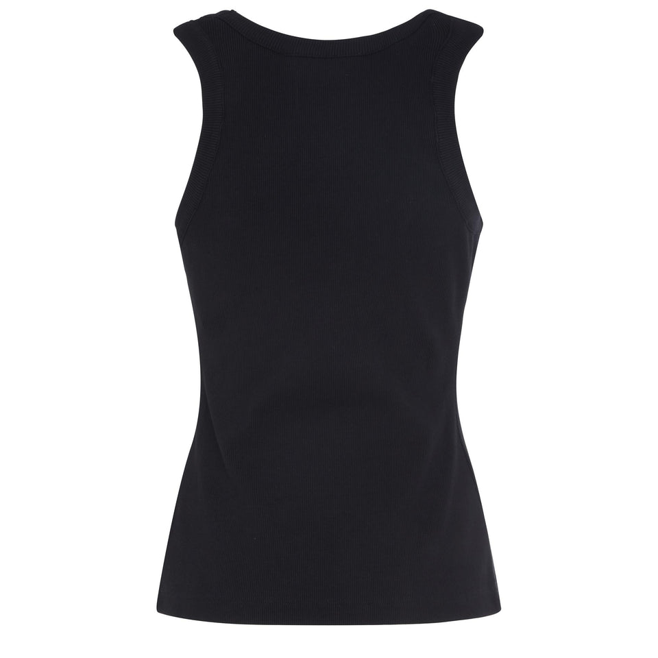 Canotta in cotone nera