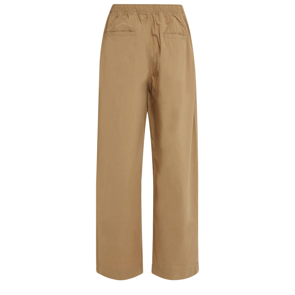 Pantalone in cotone beige