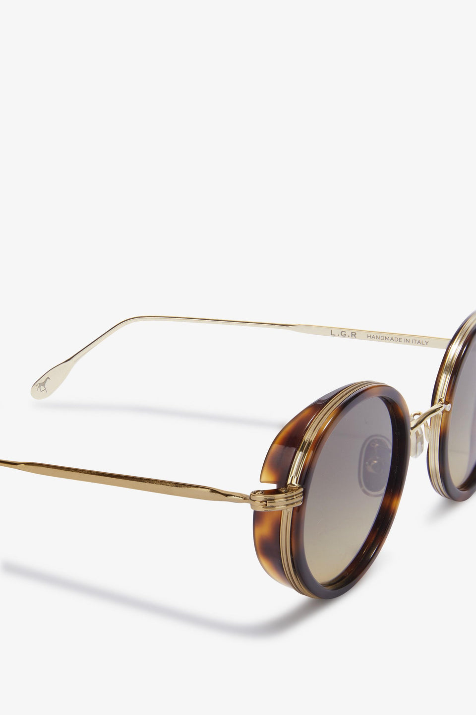 Golden metal sunglasses