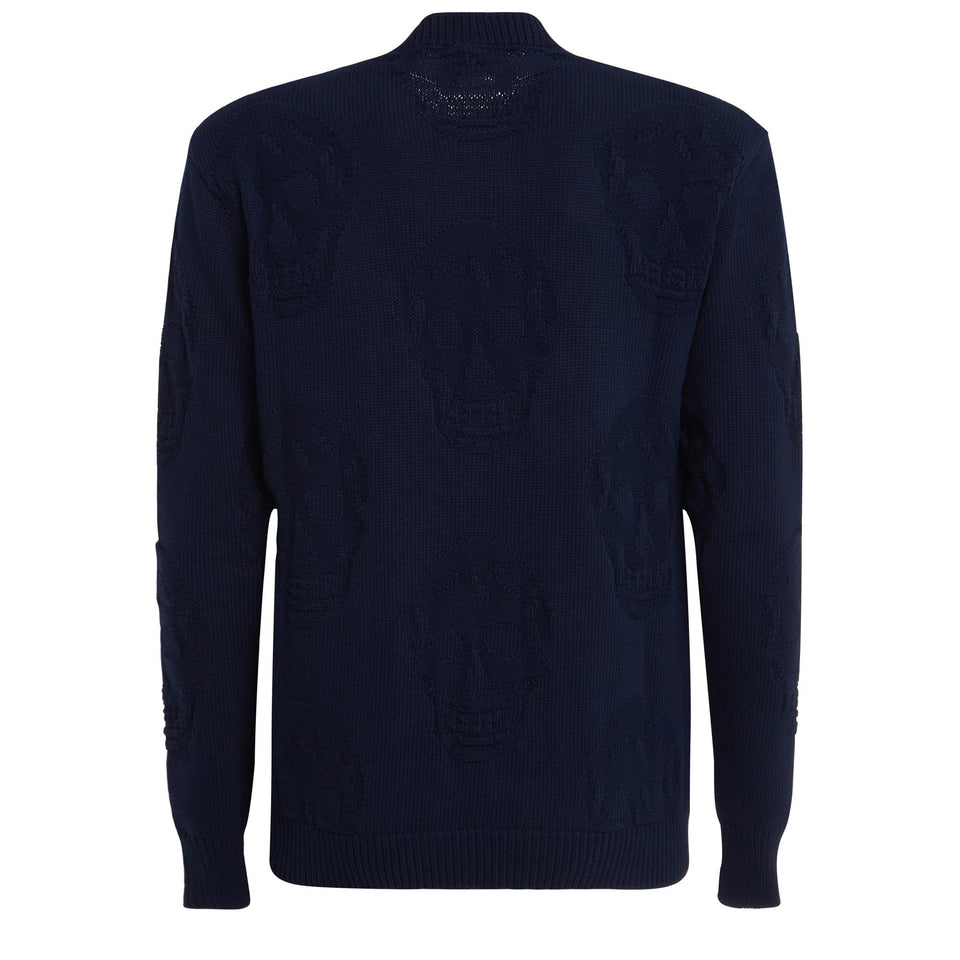 Maglia in cotone blu