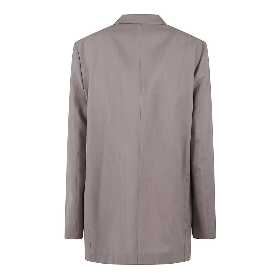 Giacca doppio petto in lana rosa 0503 66380186 ALBERTA FERRETTI