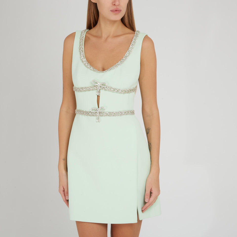 Abito in tessuto verde