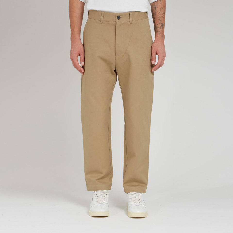 Pantalone in cotone marrone