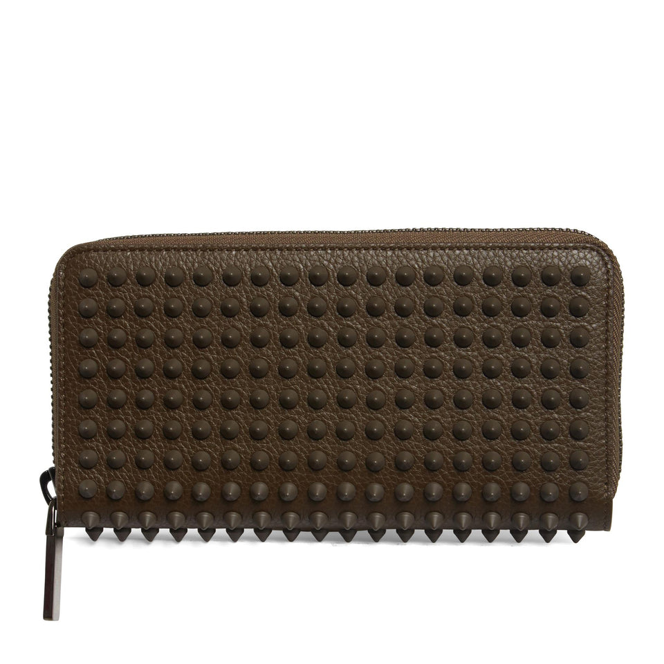 Portafogli "M Panettone" in pelle verde - GIO MORETTI