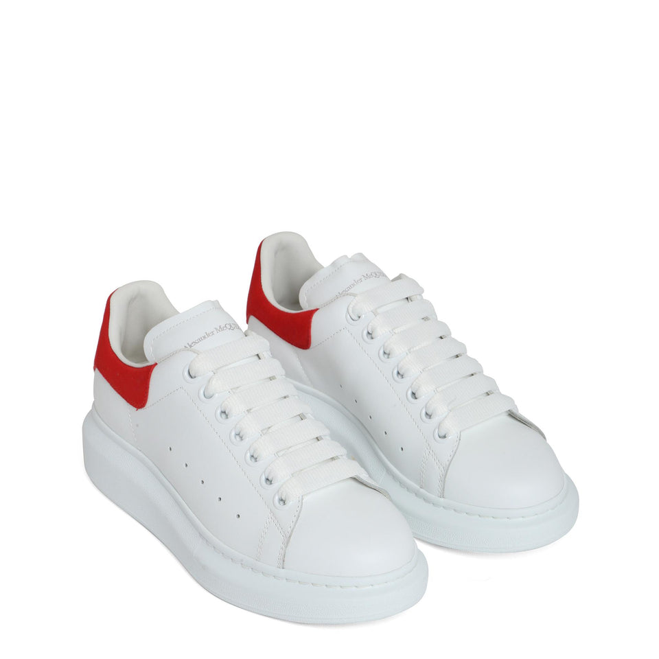 Sneakers oversize in pelle bianca 553770 WHGP79676 ALEXANDER MCQUEEN