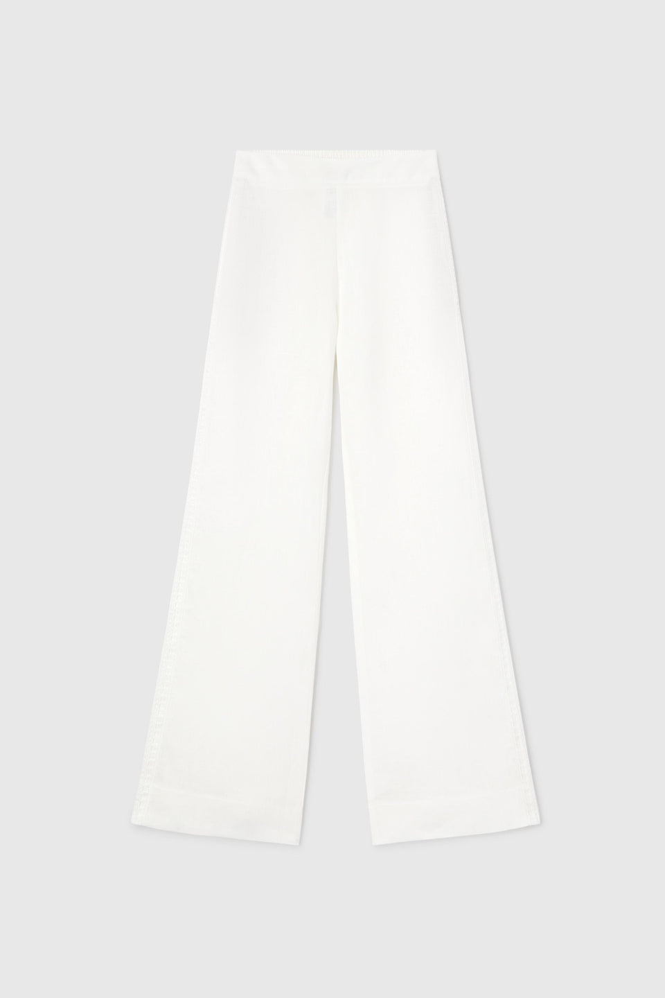 White linen trousers