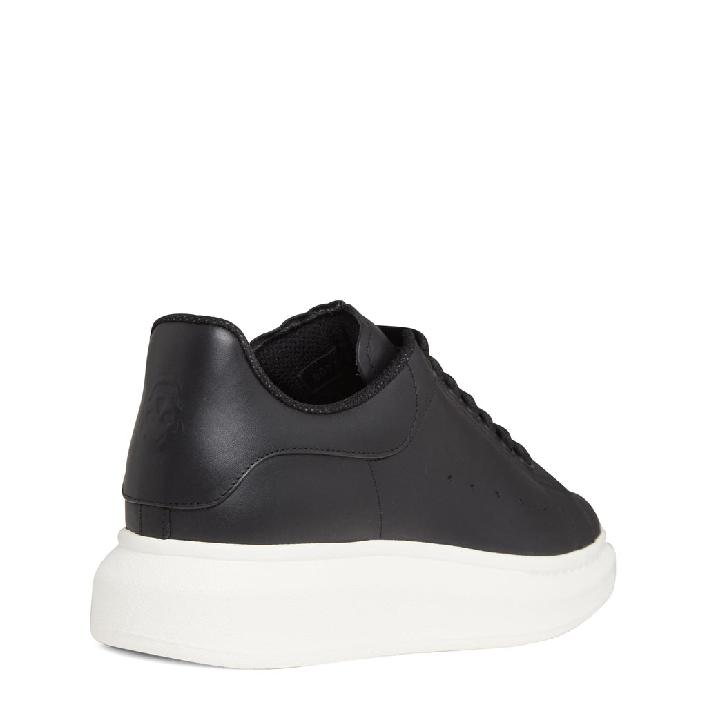 Oversized black leather sneakers – GIO MORETTI