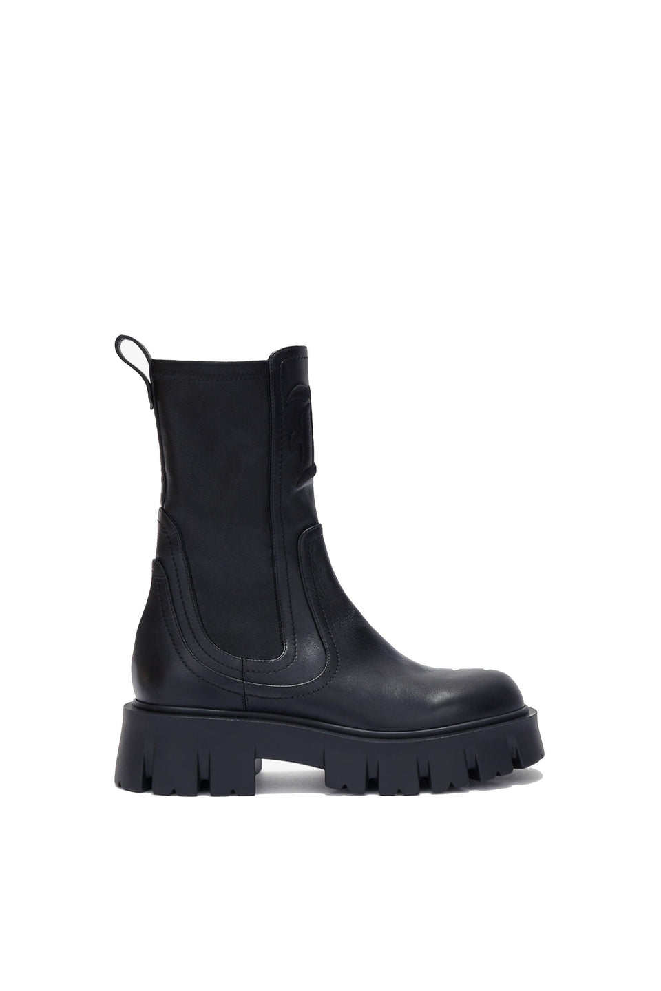 Biker in pelle nero D418Z481 VTL95708 ERMANNO SCERVINO