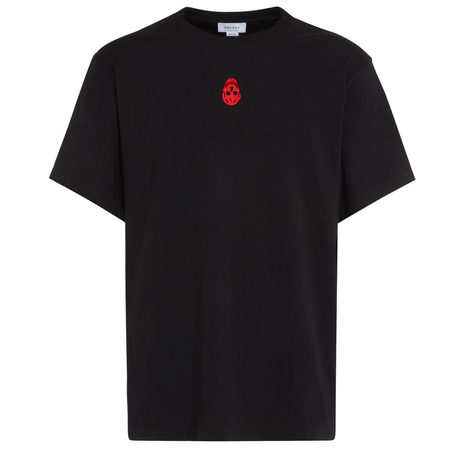 Black cotton T-shirt