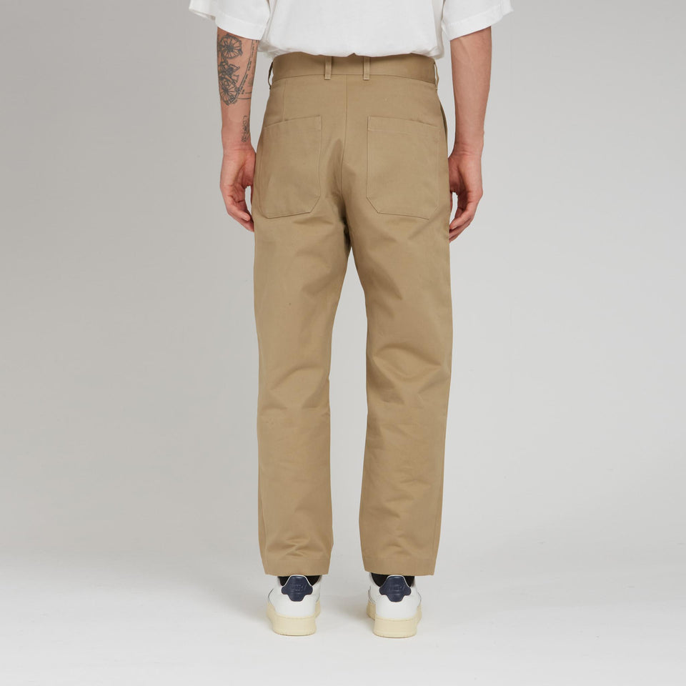 Pantalone in cotone marrone