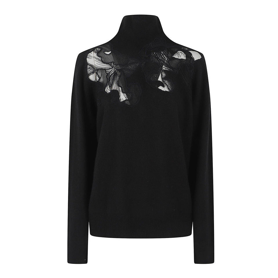 Maglia in cashmere nera D475M333 APPYU95708 ERMANNO SCERVINO