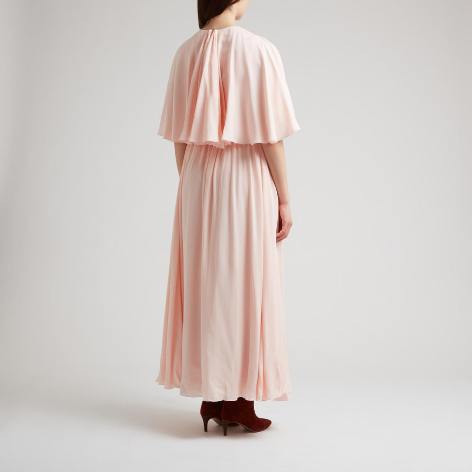 Abito in seta rosa