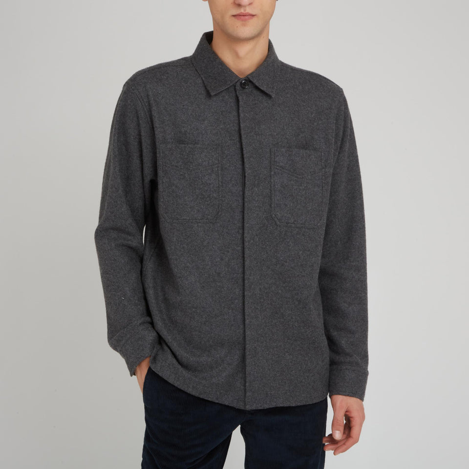 Grey wool shirt