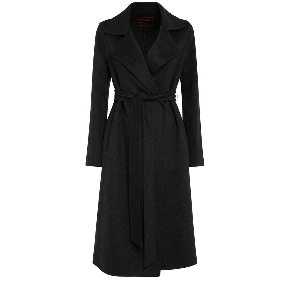 Gray cashmere coat