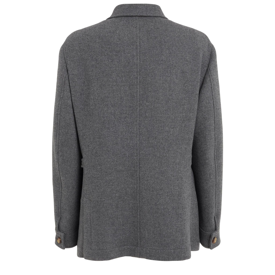 Giubbotto in lana grigio