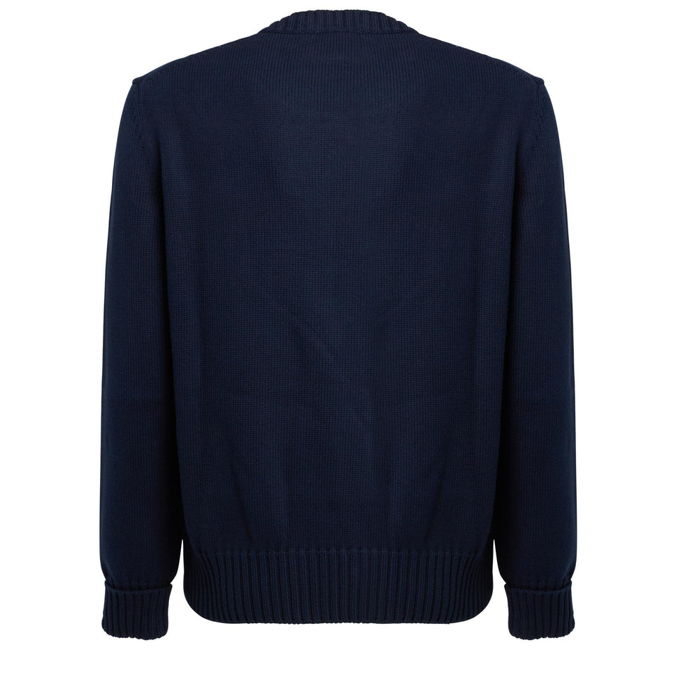 Maglia in cotone blu - GIO MORETTI