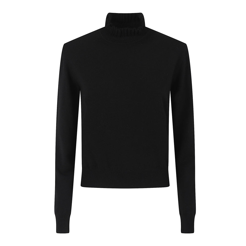 Maglia in lana nera 852296 Q1BFS1000 ALEXANDER MCQUEEN